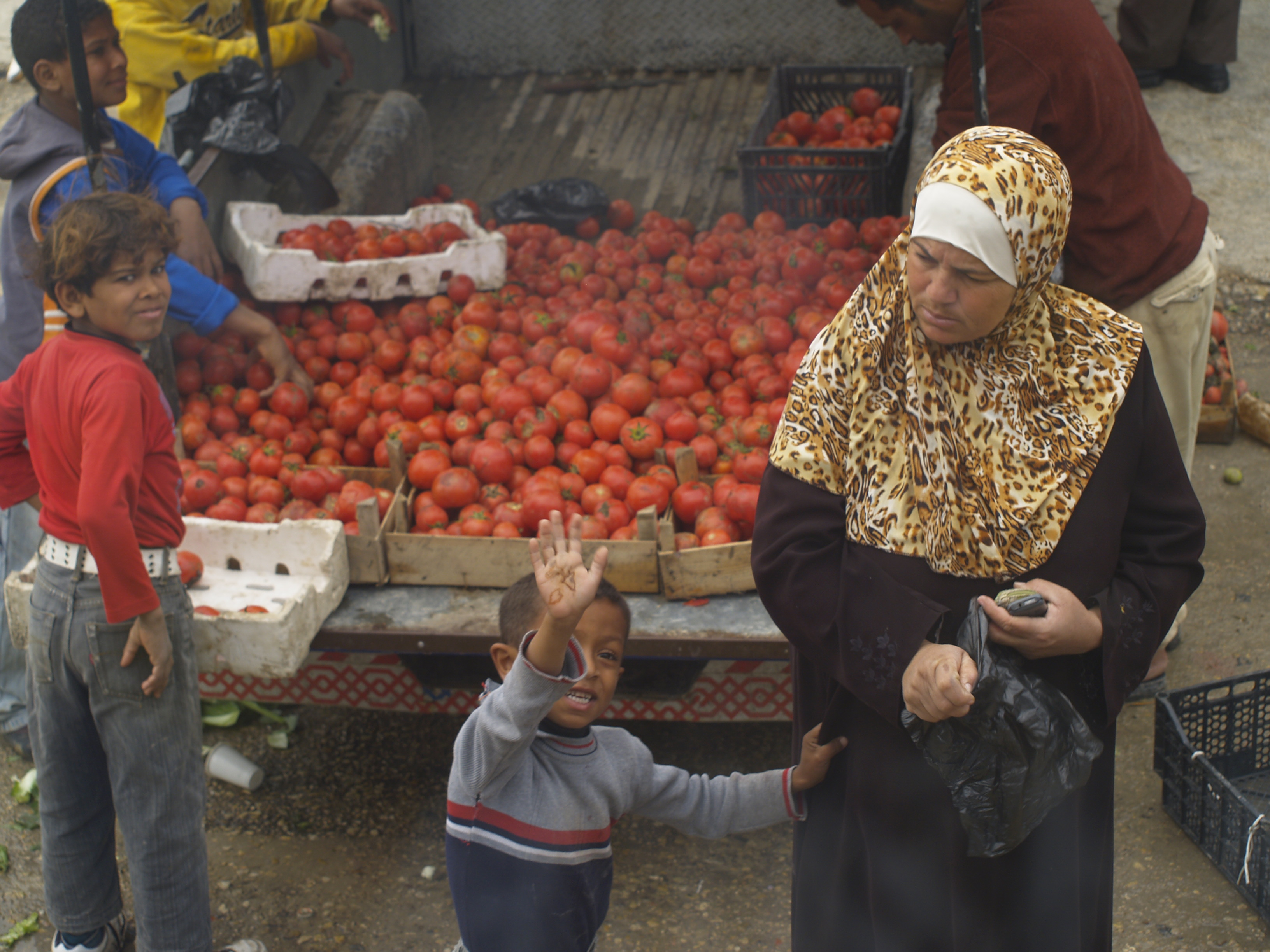 過胡笙橋入約旦路旁市集